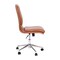 Merrick Lane Artemis Mid-Back Armless Home Office Chair with Height Adjustable Swivel Seat and Five Star Chrome Base